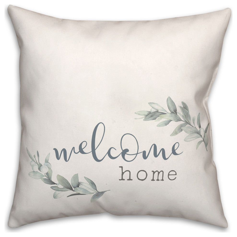 Welcome Home 18x18 Spun Poly Pillow