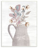 Flower Jars Pink Blue Grey Neutral Painting, 10"x15"