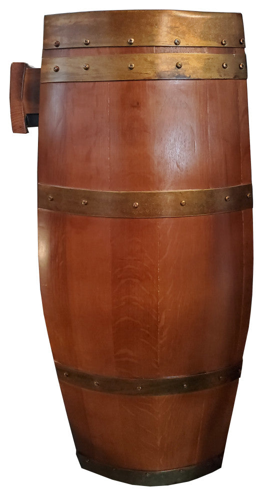 Wine Barrel Shelf with Drawer