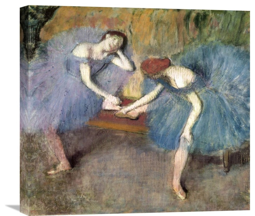 "Two Dancers Resting, c. 1905-1910" Canvas Giclee by Edgar Degas, 22"x20"
