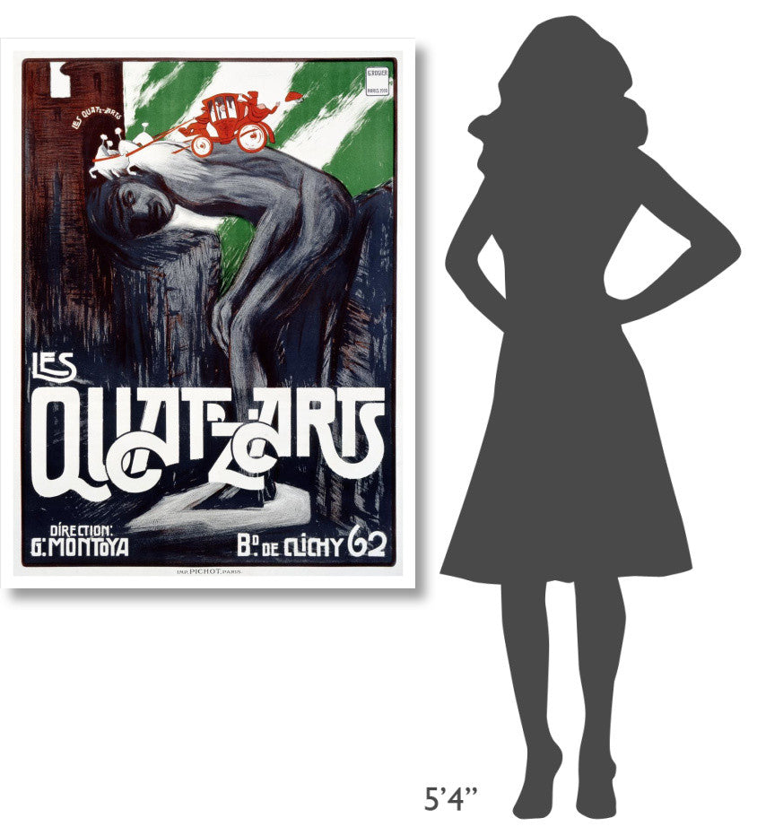 "Les Quat"™z"™Arts" Digital Paper Print by Georges Rogier, 35"x46"