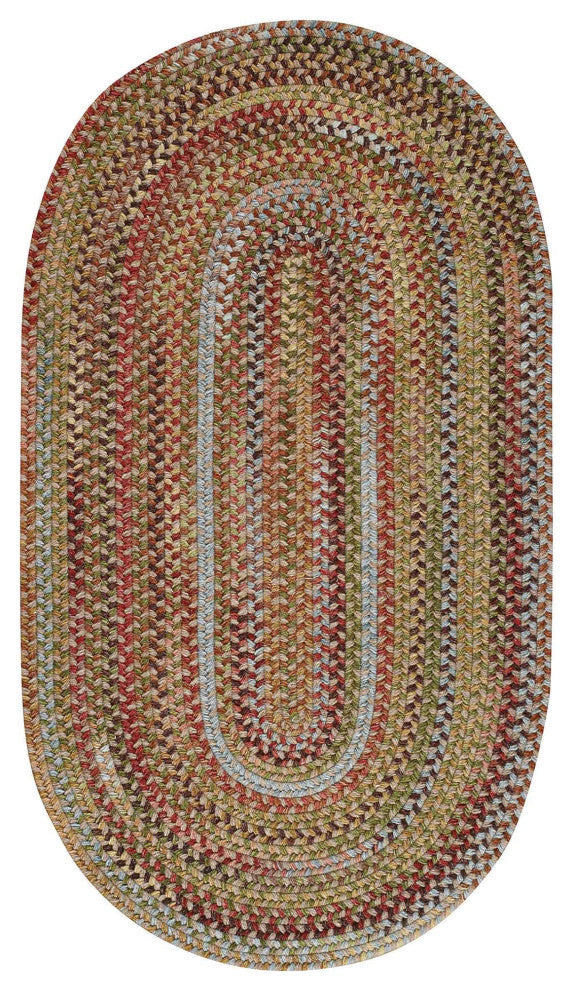 Capel Kill Devil Hill Dusty Multi 0210_910 Braided Rugs - 3' X 5' Oval