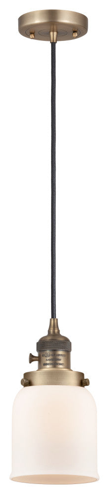 INNOVATIONS 201CSW-BB-G51-LED 1-Light Mini Pendant Brushed Brass
