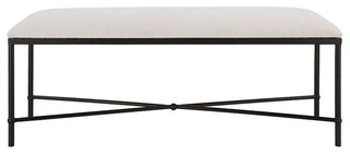 Uttermost Avenham Black Framed Bench