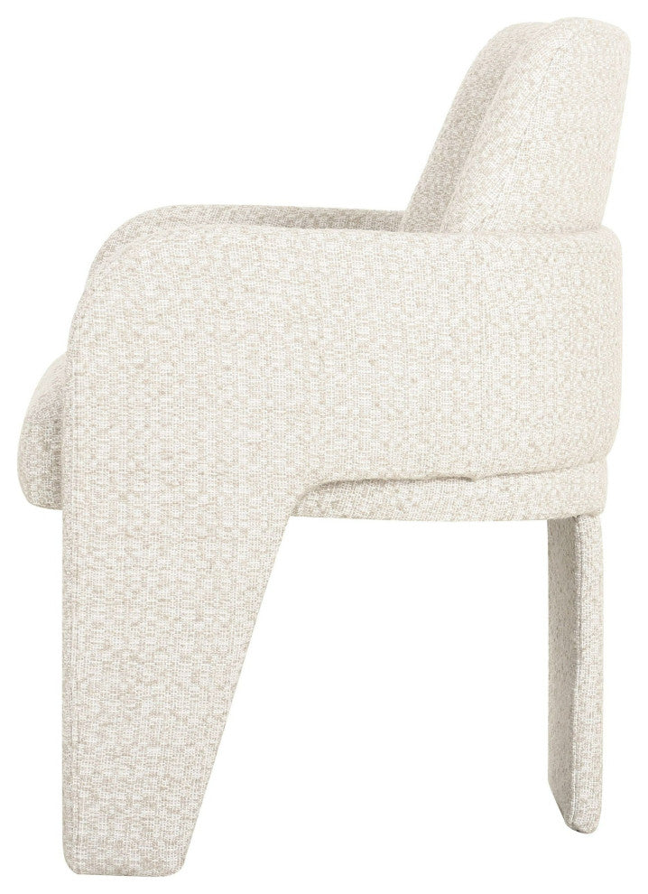Modrest Cando Modern Beige Fabric Dining Chair