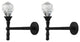 Urbanest Diamante Crystal and Metal Drapery Holdback, Black, Set of 2