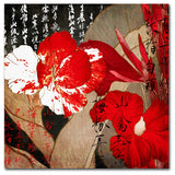 Color Bakery 'China Red I' Canvas Art, 14"x14"