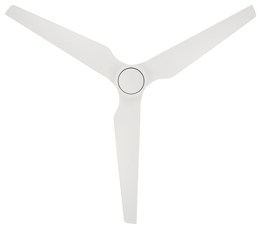 Stella Indoor/Outdoor 3-Blade Smart Ceiling Fan 60" Matte White, Remote Control
