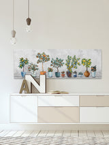 "Fruits, the Pots" Painting Print on Wrapped Canvas