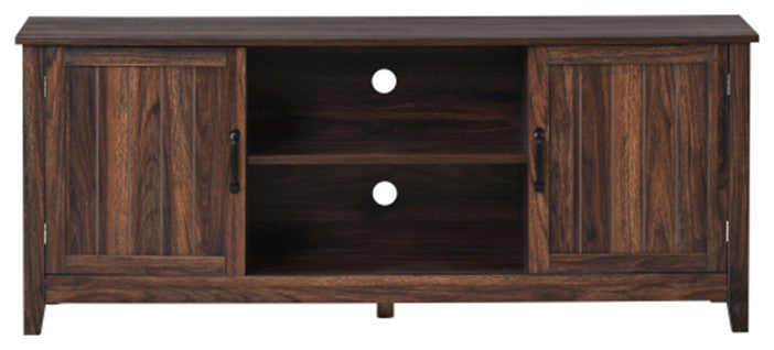 60 inch Retro TV Stand adjustable panels Open Style TV Cabinet