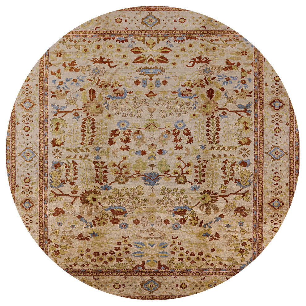Ahgly Company Indoor Round Mid-Century Modern Area Rugs, 5' Round