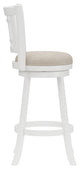 Fairfox Wood Swivel Stool, White, Barstool