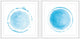 Light Blue Coronas Diptych, 64x32