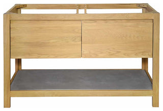 Solace Vanity with Ash Concrete Shelf, Base Only, Sunrise, 48"