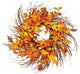 24" Wild Fall Leaf Twig Wreath