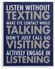 Stupell Ind. Listen Without Texting Wall Plaque, 13x19