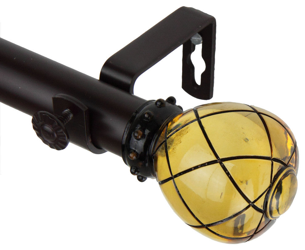Supreme Curtain Rod, Clear Champagne, 28-48"