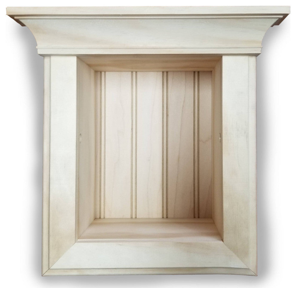 Tampa Recessed Solid Wood Toilet Paper Holder 7 x 8.5, Unfinished
