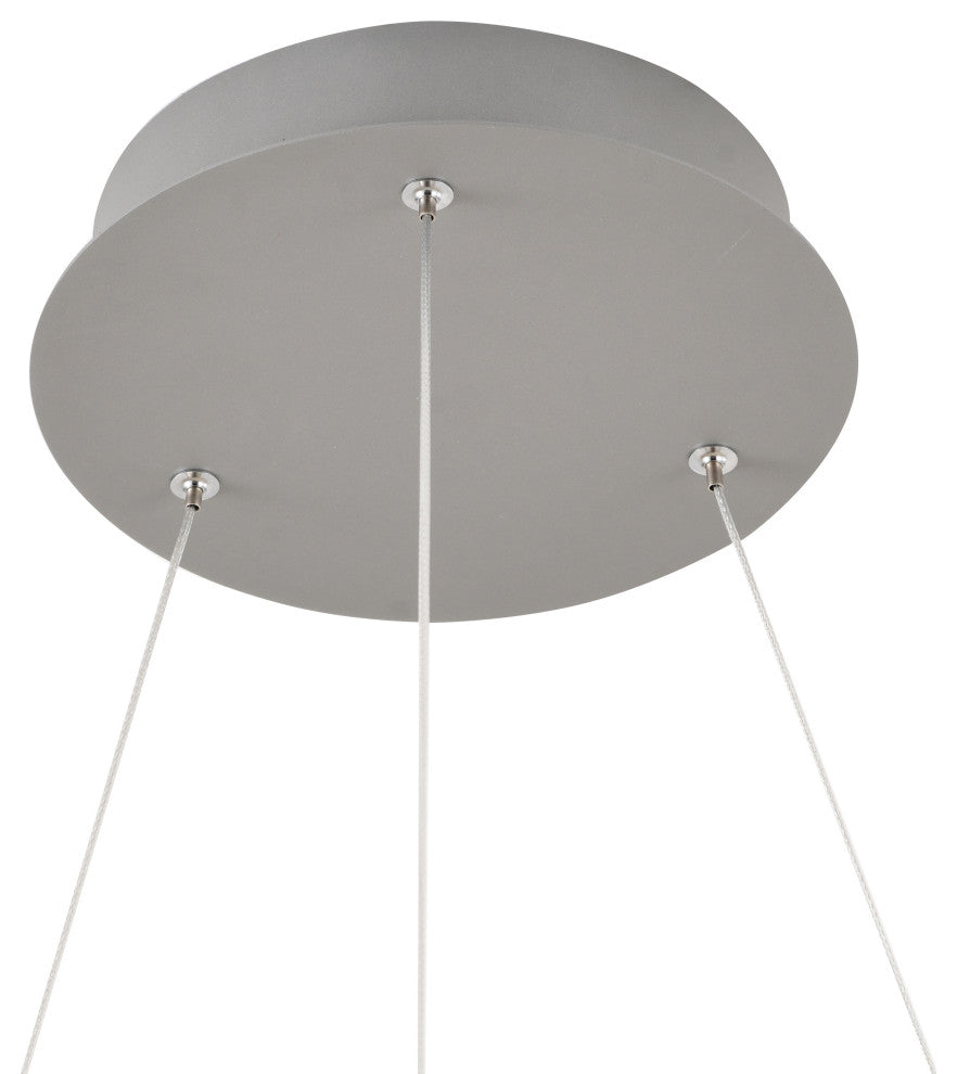 Metal and Acrylic "Y" Shaped Frame LED Light Fixture, Gray