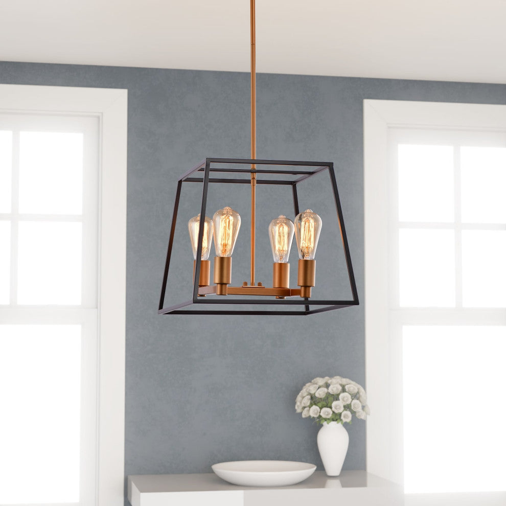 Lazzur Aisne 4 Light 15" Matte Oil Rubbed Bronze Pendant