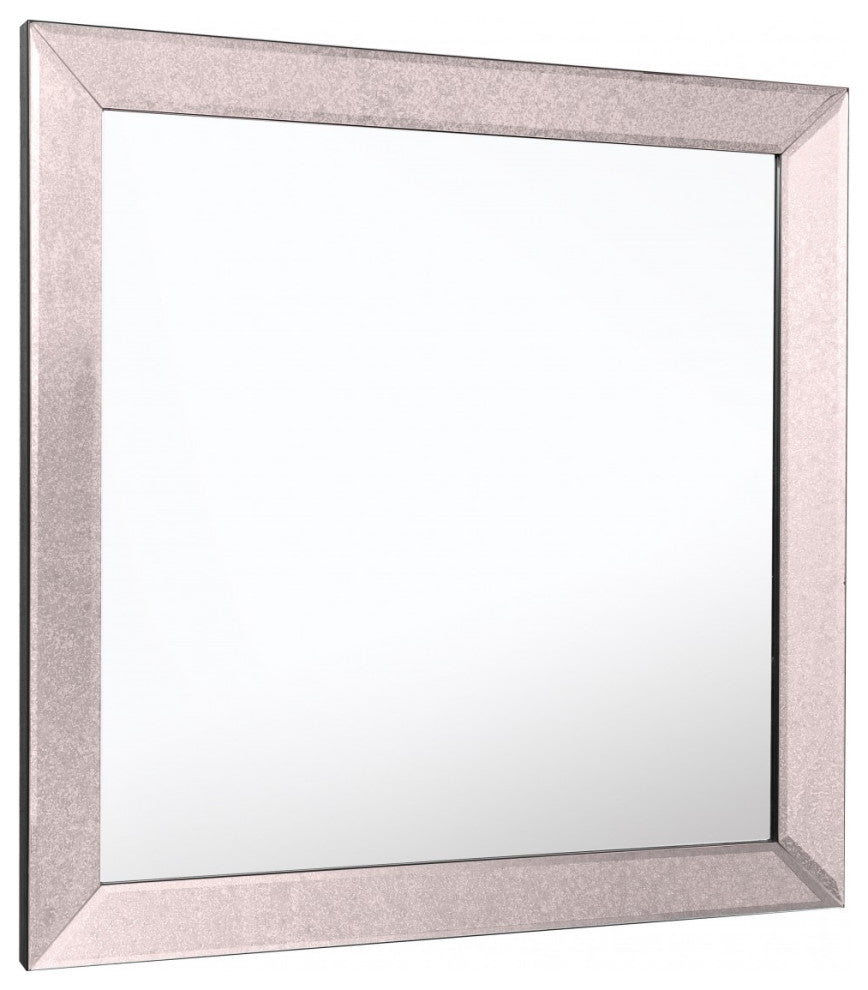Grey Square Glass Mirror