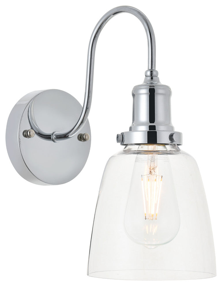 Chrome Finish 1-Light Wall Sconce