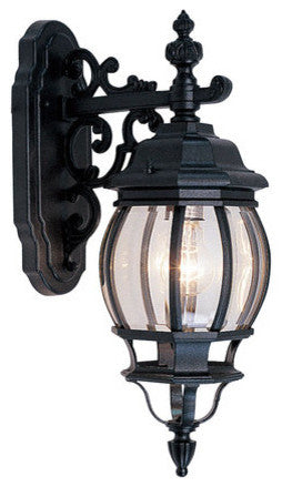 Frontenac Outdoor Wall Lantern, Black