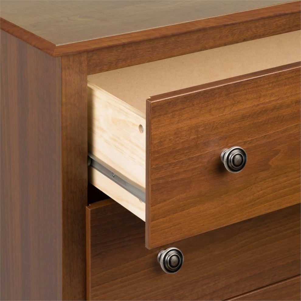 Prepac Monterey 6 Drawer Chest in Cherry Finish