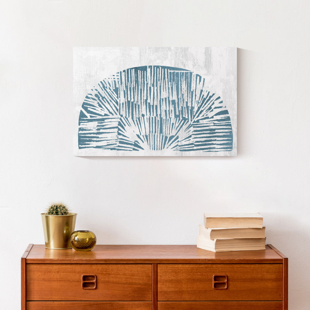 Abstract Shell Shape 12x18 Canvas Wall Art