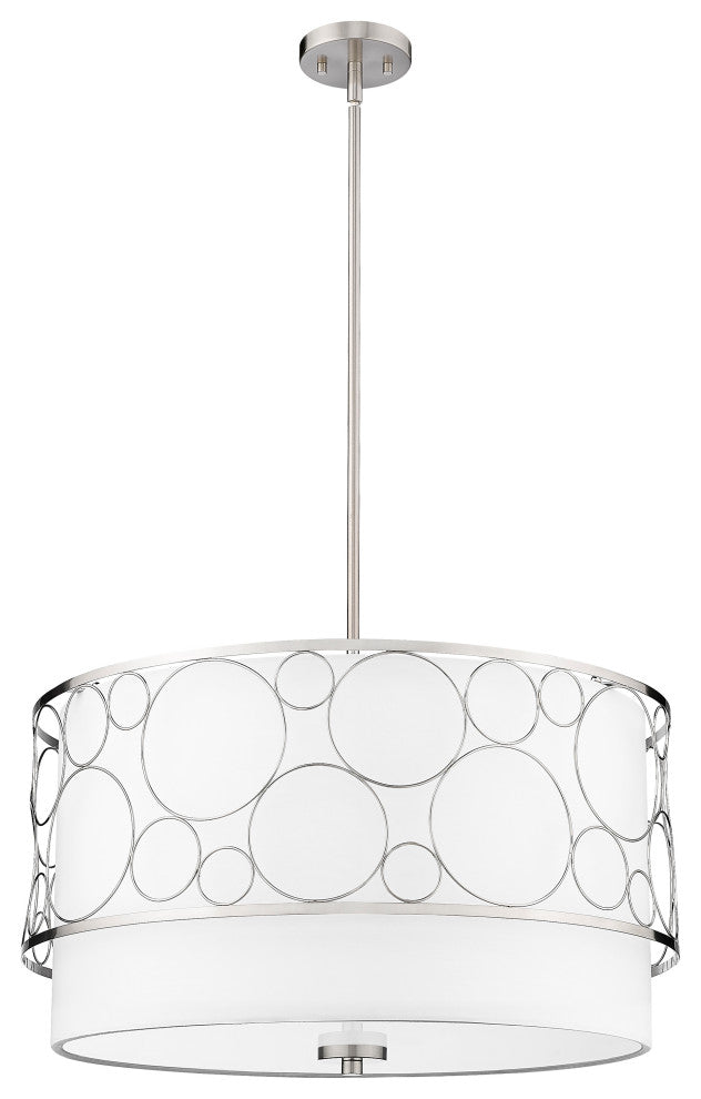 Zlite 197-24BN 4-Light Pendant, White