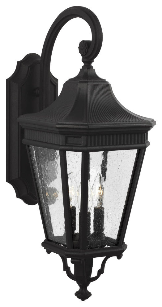 Cotswold Lane Medium Lantern, Black