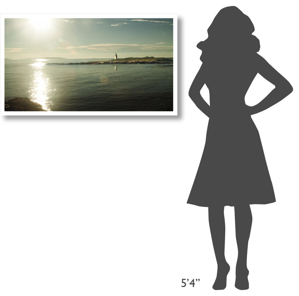 "Lighthouse Sound" Digital Paper Print by Sue Schlabach, 42"x24"