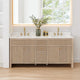Cerrito Bathroom Vanity, Natural Oak, 72" Double, Without Mirror