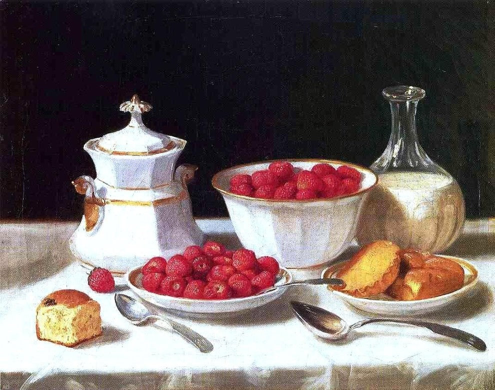 John F Francis The Dessert Table, 20"x25" Gallery Wrapped Canvas Print