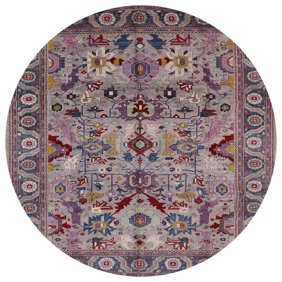 Ahgly Company Indoor Round Mid-Century Modern Area Rugs, 3' Round