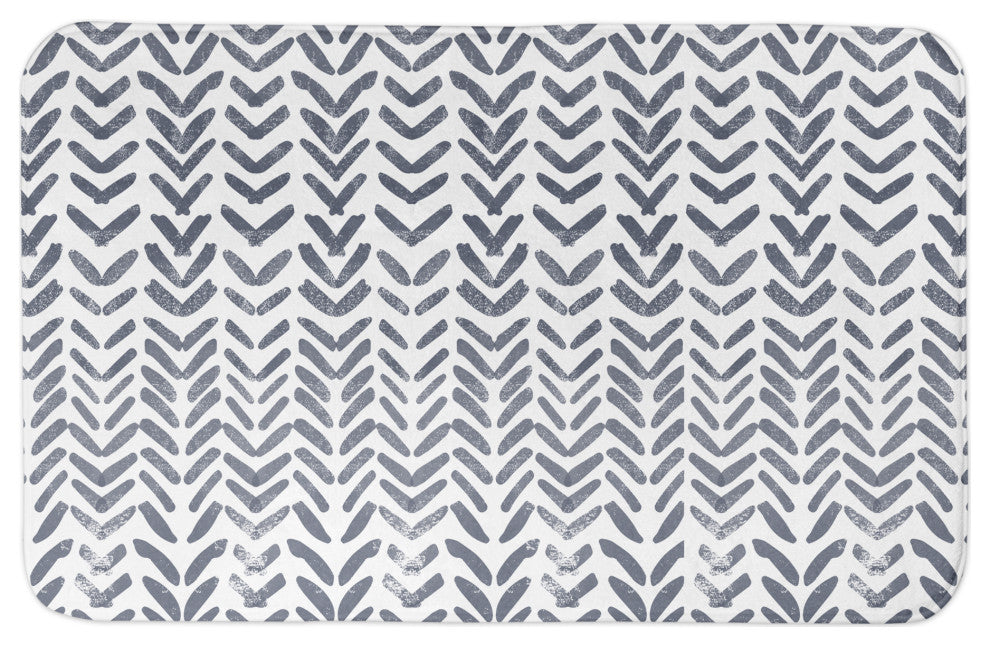 Herringbone Pattern 34x21 Bath Mat