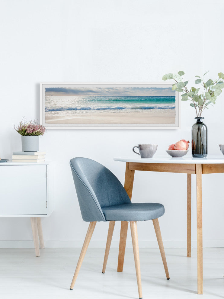 "Swim With the Tide" Framed Painting Print, 45x15