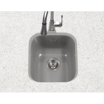 Houzer PCB-1750 Porcela 15-5/8" Undermount Single Basin Porcelain - Slate