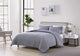 The Nesting Company Palm 3 Piece Comforter Set - King - Charcoal