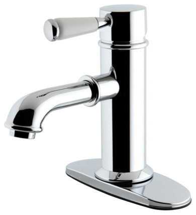 Kingston Brass Single-Handle Bathroom Faucet With Brass Pop-Up, Polished Chrome