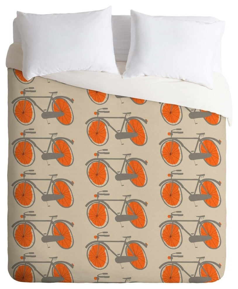 Deny Designs Mummysam Bicycles Duvet Cover - Lightweight