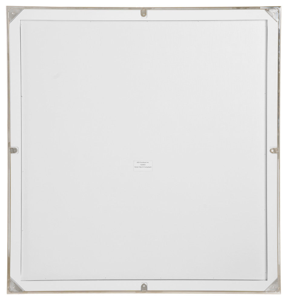 Modrest Cartier Modern White + Stainless Steel Mirror