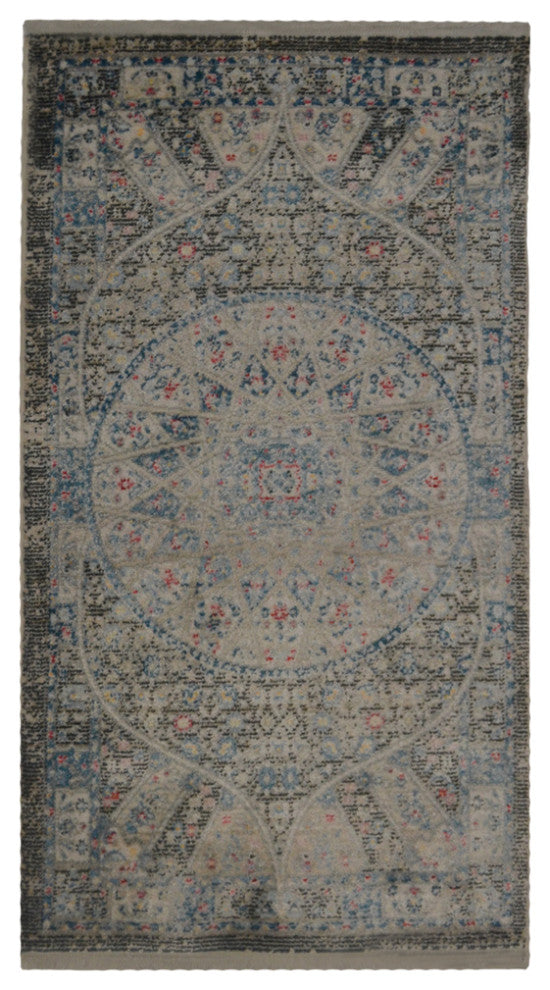 Machine Made Polyester Durable Indoor Outdoor Washable Oriental Pattern Footmat