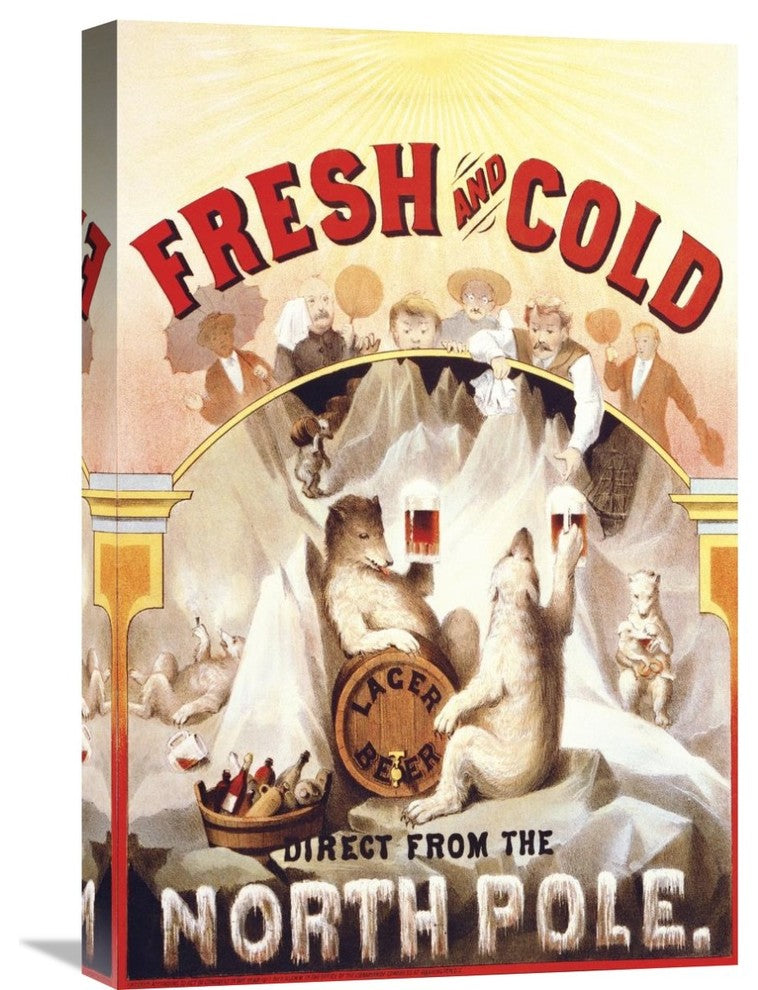 Fresh And Cold - Direct From The North Pole, 1877, 16"X24"
