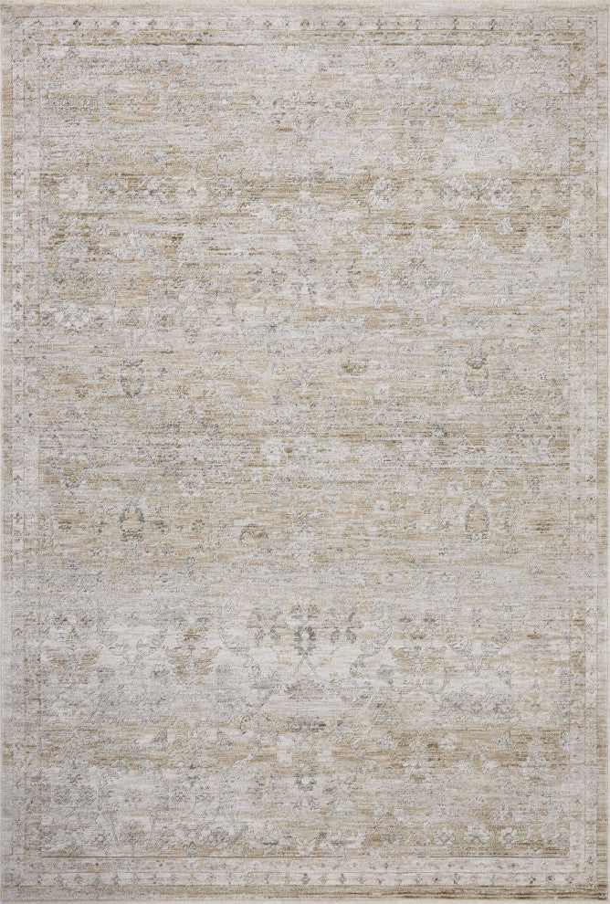 Loloi II Tabitha Ivory / Khaki 11''-6" x 15''-6" Accent Rug