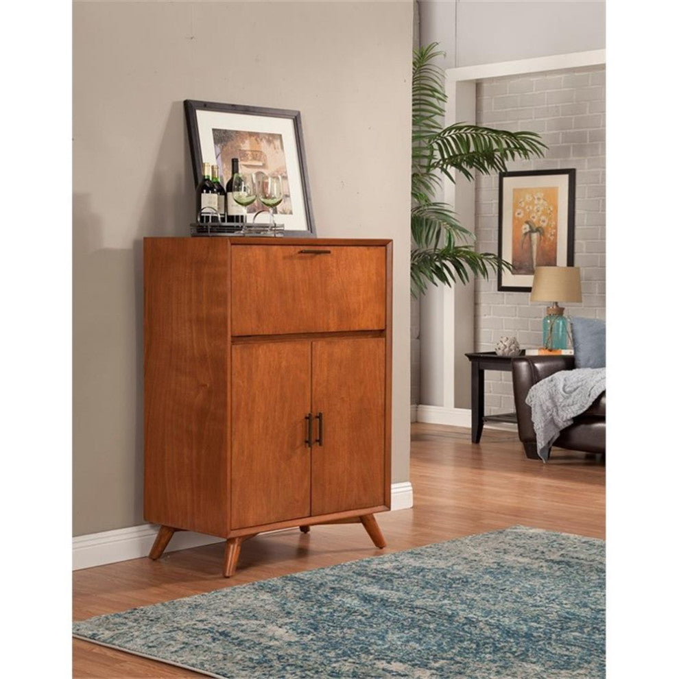 Cabinet shown in a real room as part of a living space.