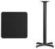 24'' Square Black Laminate Table Top with 22'' x 22'' Bar Height Table Base