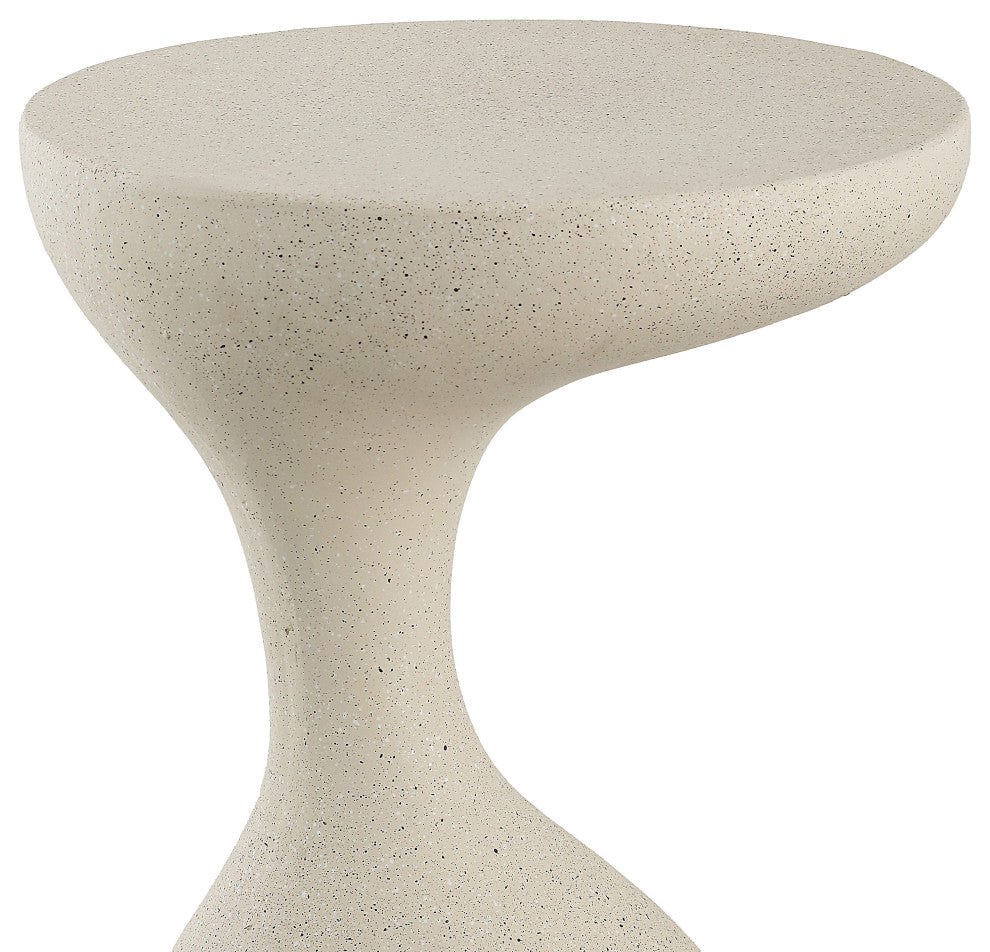Boracay 19.75" Modern Minimalist Indoor/Outdoor Resin Drink Table