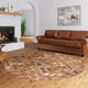 Indoor/Outdoor Stetson SS1 Bison Machine Washable 6' x 6' Round Rug