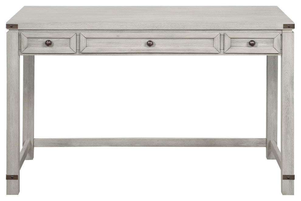 Baton Rouge Home Office Writing Desk, Champagne Oak Finish